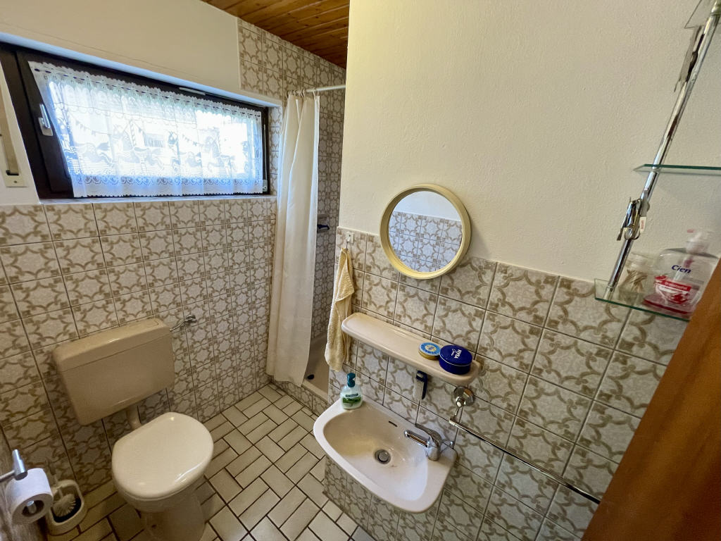 Gästebad mit Dusche + WC (EG)