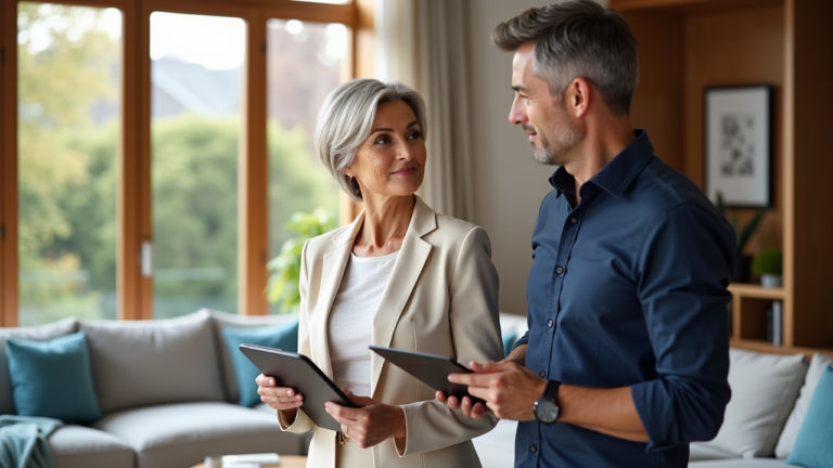 Immobilienbewertung bei einer Hausbesichtigung professionell durchführen - Beitragsbild (Flux-advanced)